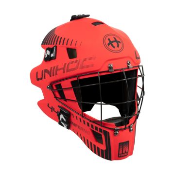 Unihoc Inferno 44 Goaliemaske rot/schwarz