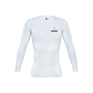 Blindsave Compression Shirt Longsleeve vorne weiss