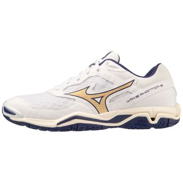 Mizuno Wave Phantom 3 white/blue ribbon/mp gold