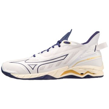 Mizuno Wave Mirage 5 white/blue ribbon/gold mp