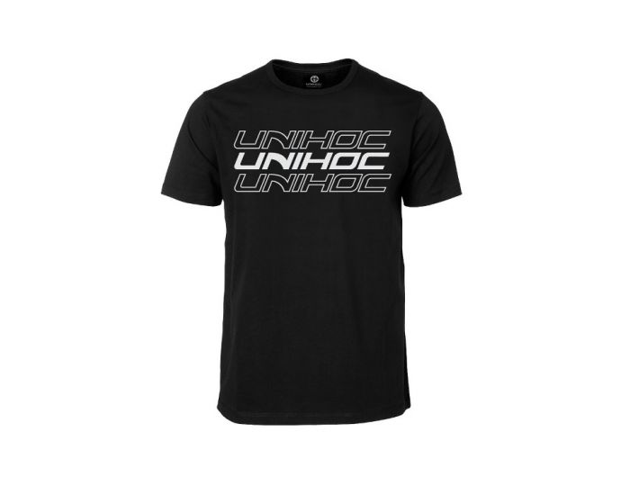 Unihoc T-shirt Triple black Junior - unihockeycenter.ch