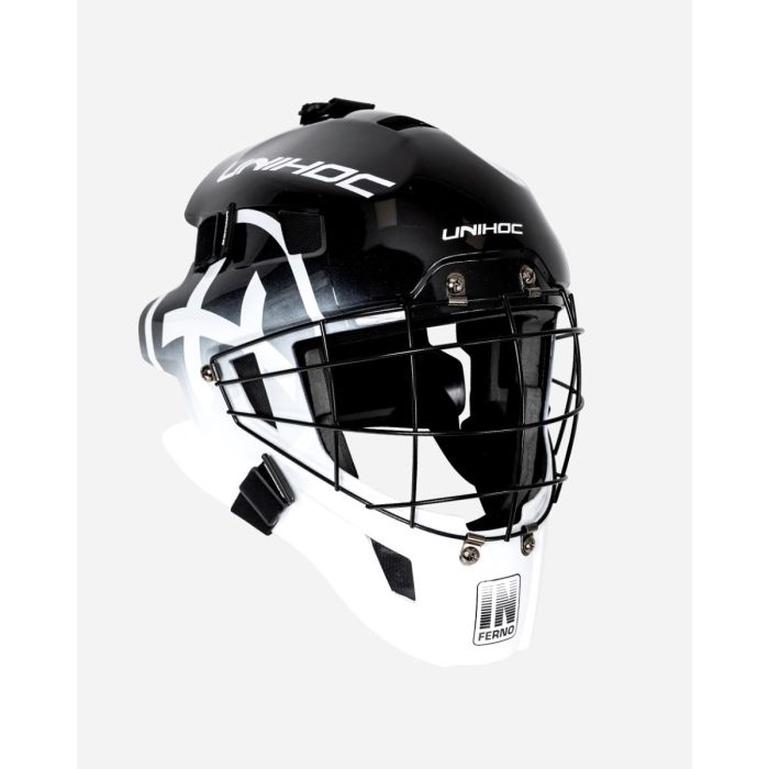 Unihoc Goaliemaske Inferno 44 Schwarz/weiss