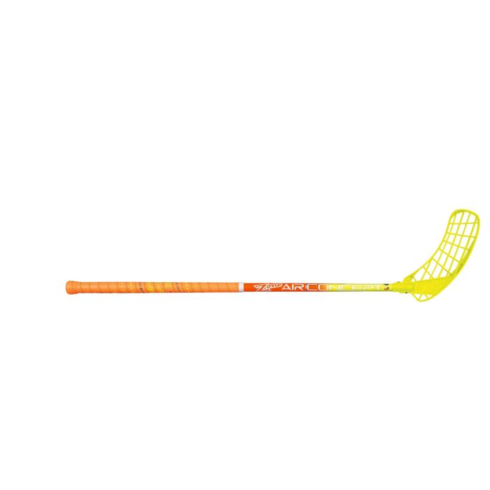 Kinder Unihockey Stock Zone Hyper Air Superlight Curve 1.5° 31, orange/gelb, 15/16