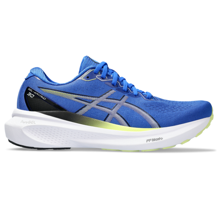 Asics Gel Kayano 30 blue glow yellow Unihockeycenter.ch