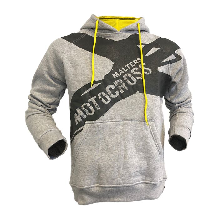 Motocrossmalters Hoodie grau 