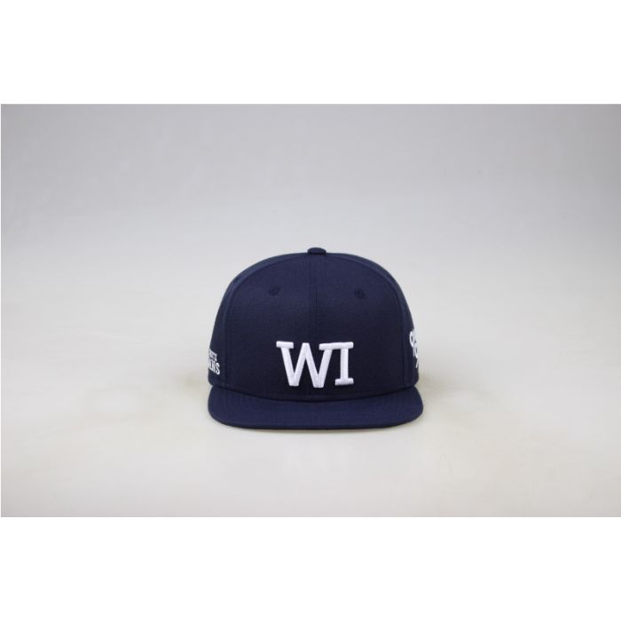 White Indians Cap gerader Schirm