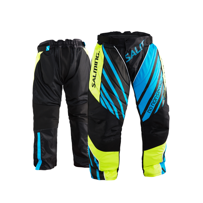 Salming Unihockey Goaliehosen Travis Blau Gelb