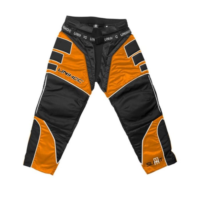 Unihoc Summit Goaliehose Junior neon orange/schwarz 13/14
