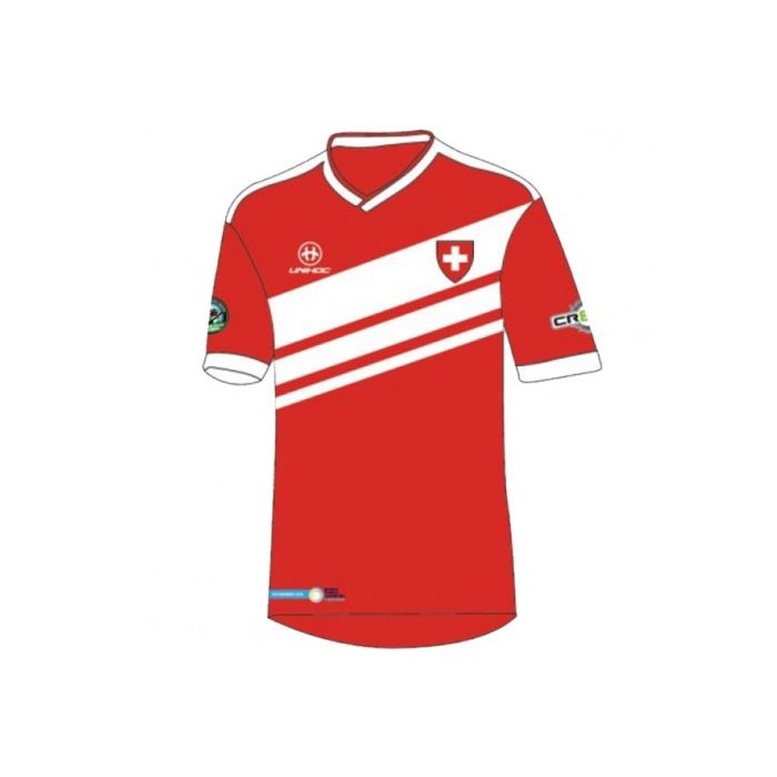 Unihoc Fan Shirt Schweiz Unihockey WM 14 vorne