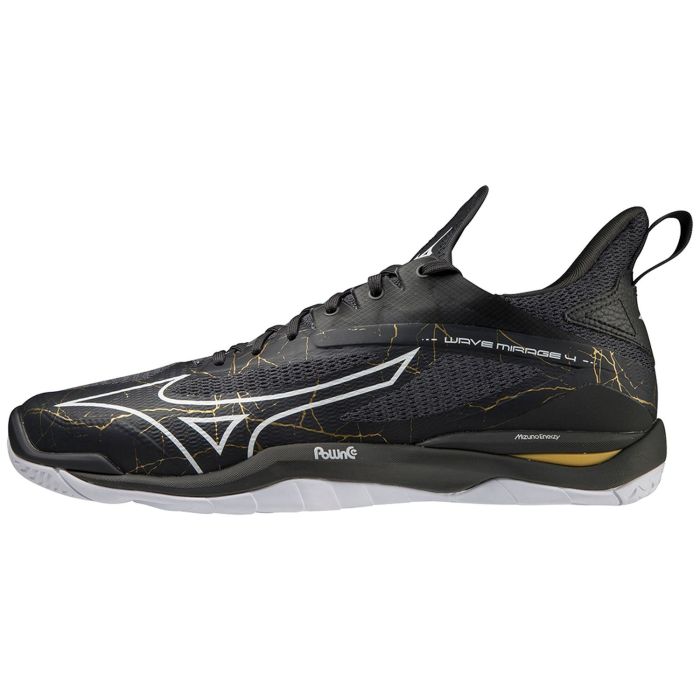 Mizuno Wave Mirage 4 Black Oyster/White/MP Gold Mizuno Wave Mirage 4 Black Oyster/White/MP Gold