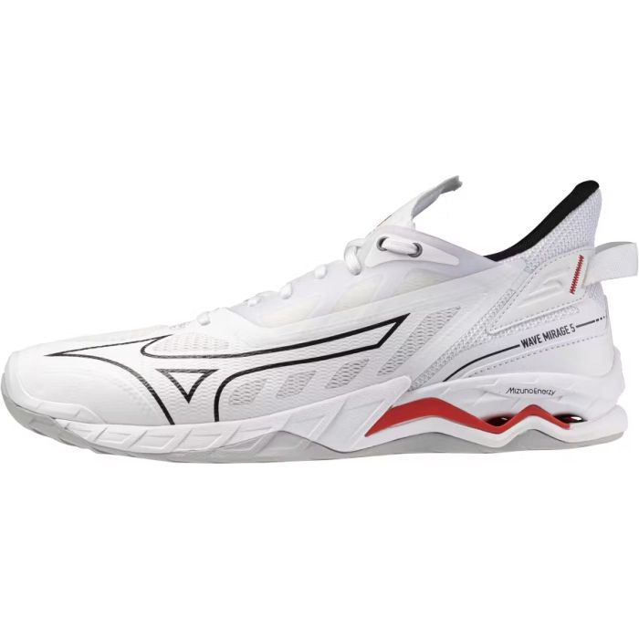 Mizuno WAVE MIRAGE 5 white/black/fiery red