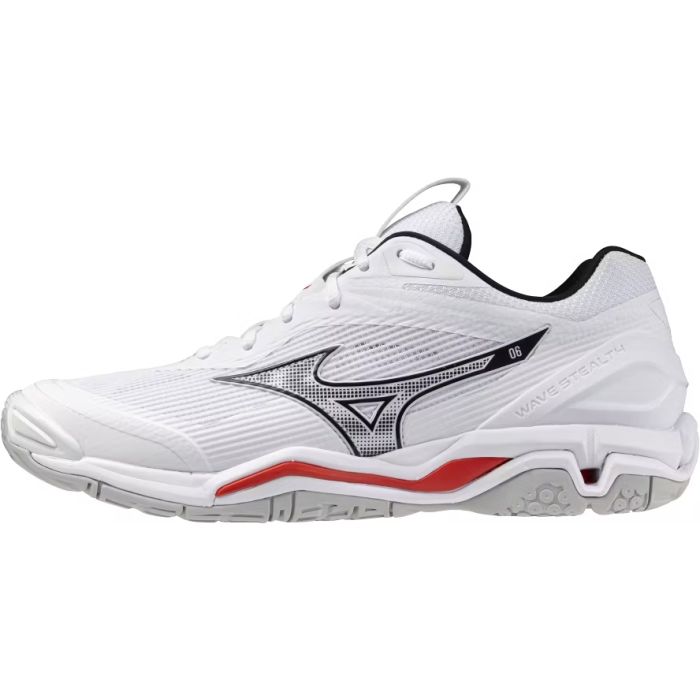 Mizuno WAVE STEALTH 6 white/black/fiery red