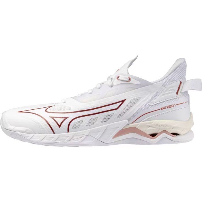 Mizuno WAVE MIRAGE 5 white/rose elegance/lava falls