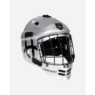 Unihoc Goaliemaske SHIELD silber/schwarz