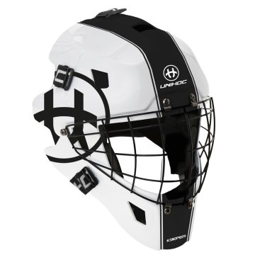 Goaliemaske Unihoc KEEPER 44 -weiss/schwarz