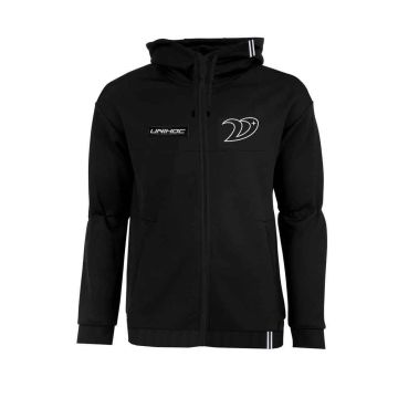 Unihoc Hood Zip LEGACY schwarz Vipers