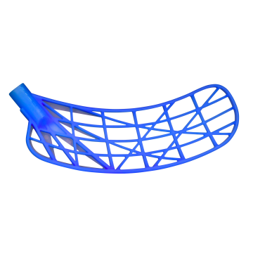 Unihoc EVOLITE blade hard TITAN PP ice bright blue L