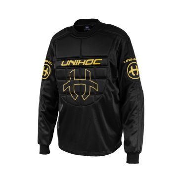 Unihoc Goalie sweater SHIELD schwarz/gold LTD EDT 
