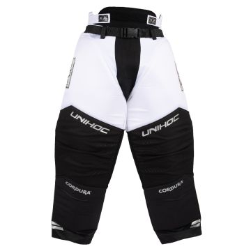 Unihoc Goaliehose ALPHA-weiss/schwarz-XXL