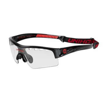 Unihoc Victory schwarz/rot Kids Schutzbrille