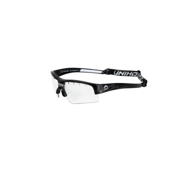 Unihoc Schutzbrille VICTORY junior schwarz/weiss (soft case)
