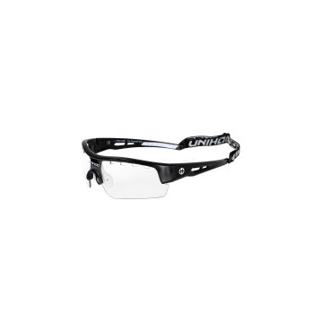 Unihoc Schutzbrille VICTORY senior schwarz/weiss (soft case)