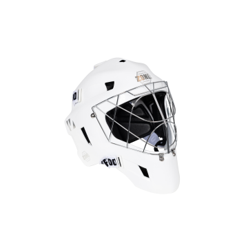 Zone Floorball Mask UPGRADE PRO CAT EYE CAGE white/silver
