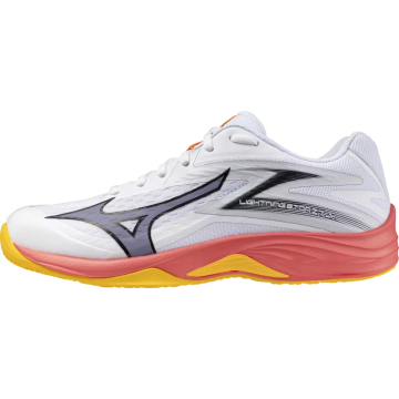Mizuno LIGHTNING STAR Z7 Jr Indoor white/fiery coral 2/citrus