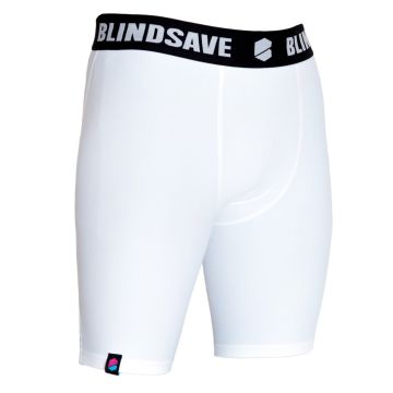 Blindsave Compression Shorts-weiss-XS