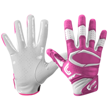Cutters Rev Pro 2.0 Receiver Gloves-pink/weiss-Junior M