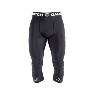 Gamepatch 3/4 Tights mit Kniepolsterung-schwarz-Junior