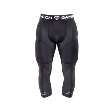 Gamepatch gepolsterte 3/4 Tights PRO+-schwarz-S