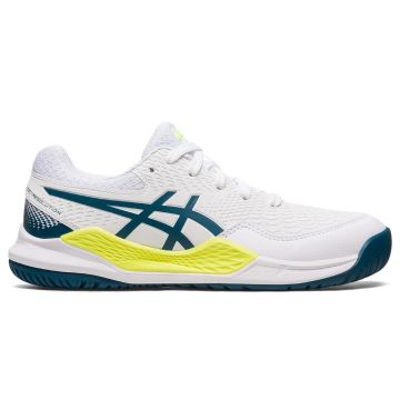 Asics Gel-Resolution 9 clay Men White/Restful Teal-44.5