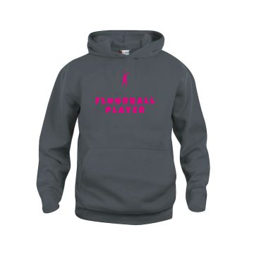 LIBERTY Hoodie Junior Floorball Player Edition-schwarz/pink-120