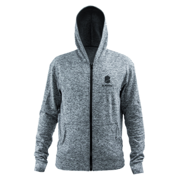 Blindsave Zip-Up Hoodie-grau-S
