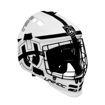 Unihoc Goaliemaske Shield-weiss-schwarz-Onesize