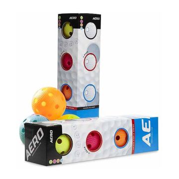 Salming Unihockeyball Aero 4-Pack mixed colors