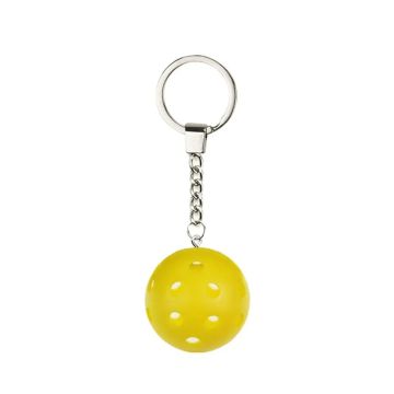 Schlüsselanhänger Unihockeyball-gelb
