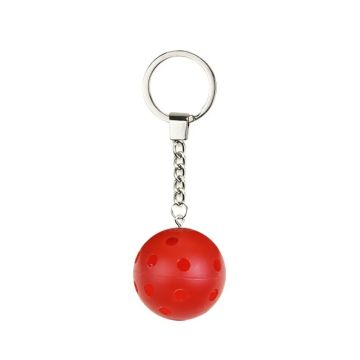 Schlüsselanhänger Unihockeyball-rot