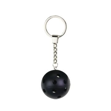 Schlüsselanhänger Unihockeyball-schwarz