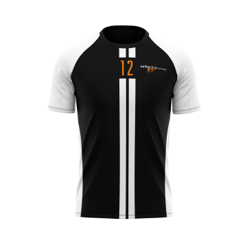 Unihockey Derendingen Einspielshirt-schwarz/weiss-116