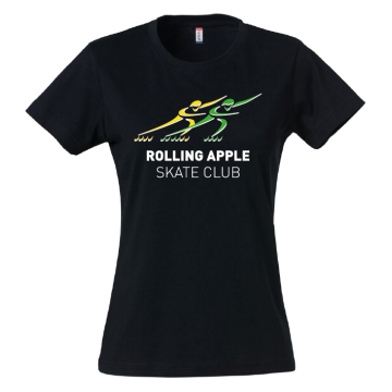 Rolling Apple Baumwoll-Shirt Damen Logo