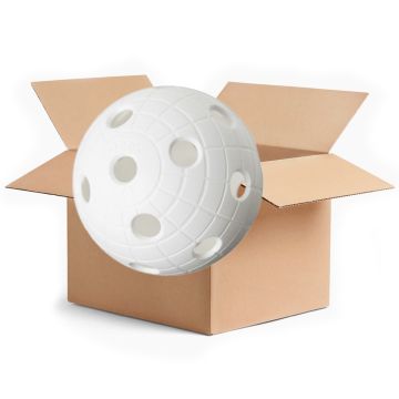 Unihoc Ball Cr8er (offizieller IFF- Unihockeyball) weiss 200er Box