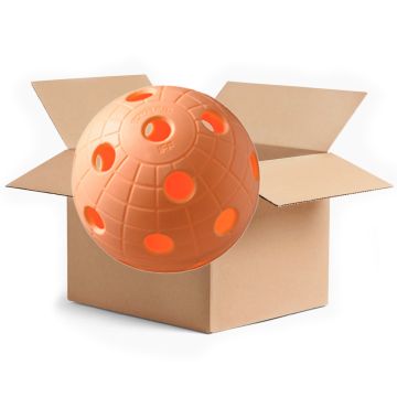 Unihoc Ball Cr8er (offizieller IFF- Unihockeyball) peach 200er box 