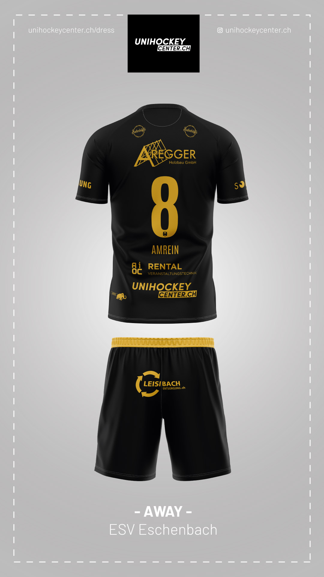 Unihockey Trikot Sublimiert ESV AWAY