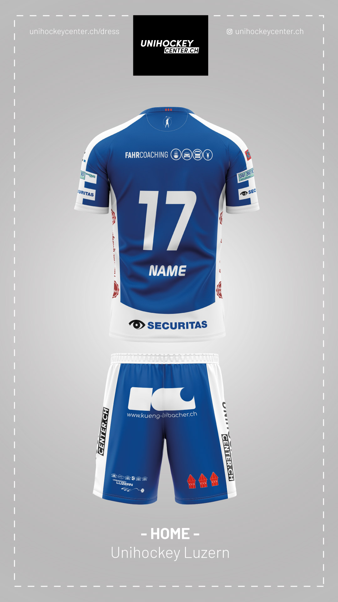 Floorball Dress Sublimiert Unihockey Luzern